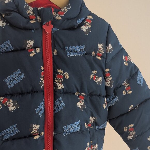 💜 2 for 30 💜 Mickey Mouse Puffer Coat | 18–24M | Winter Jacket - Picture 4 of 8